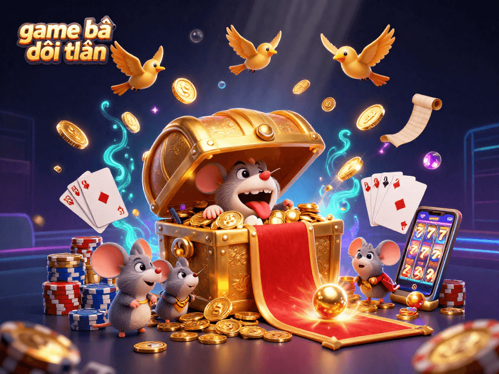 Engage in thrilling game bài đổi thưởng moments with vibrant casino elements and rich 3D visuals.