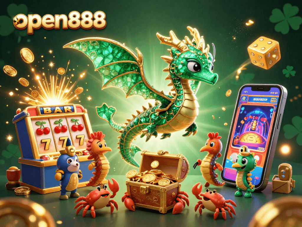Experience the thrill of slots and jackpots with open888's vibrant casino game scene.