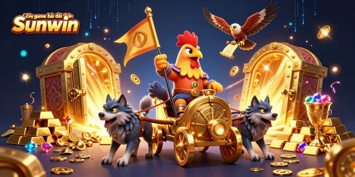 Engage in thrilling gameplay at Cổng game bài đổi thưởng Sunwin with vibrant casino elements and dynamic characters.