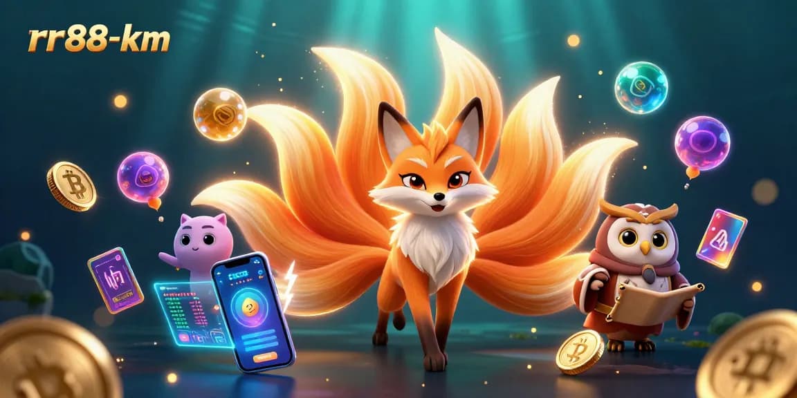 Win big with rr88-km’s vibrant 3D characters and crypto elements in a rich casino scene