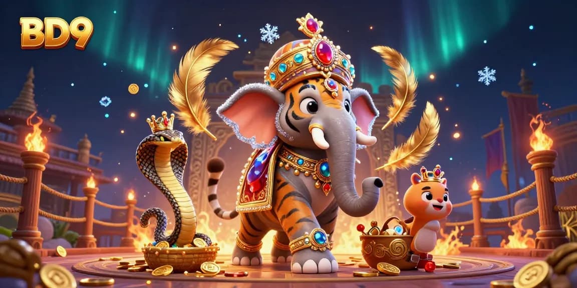 BD9 immerses players in a vibrant 3D casino scene with elaborate characters and stunning visual effects.