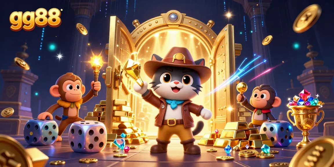 Join the thrilling adventure of gg88, unearthing treasures in an ancient casino.