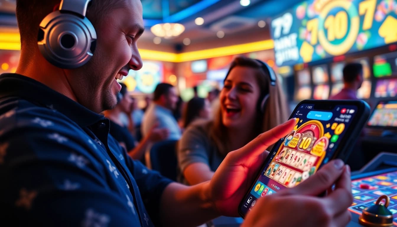 Spannendes Gaming-Erlebnis bei 79king hn, bei dem Spieler mit einer mobilen Wett-App interagieren.