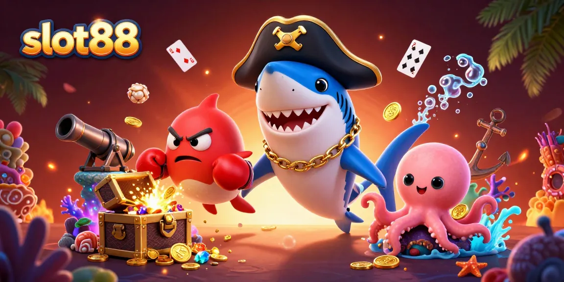 Slot88 memberikan pengalaman bermain yang seru dengan karakter laut lucu dan harta karun yang melimpah.