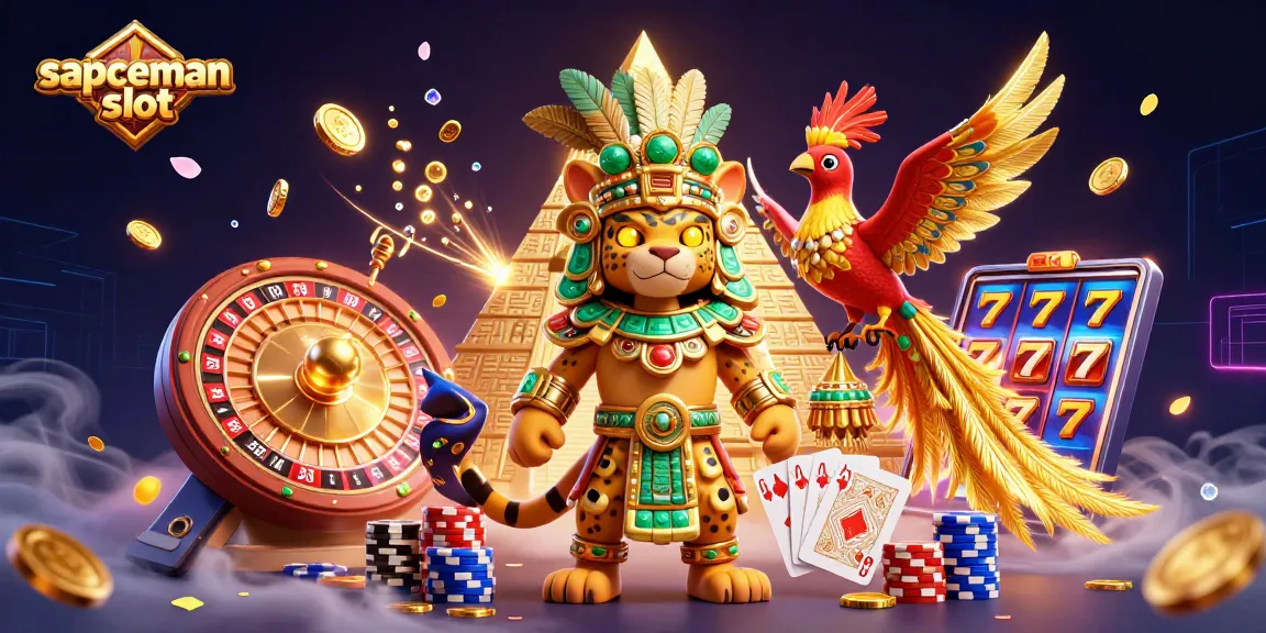 Engage with sapceman slot in a vibrant 3D casino scene filled with dynamic gaming elements.