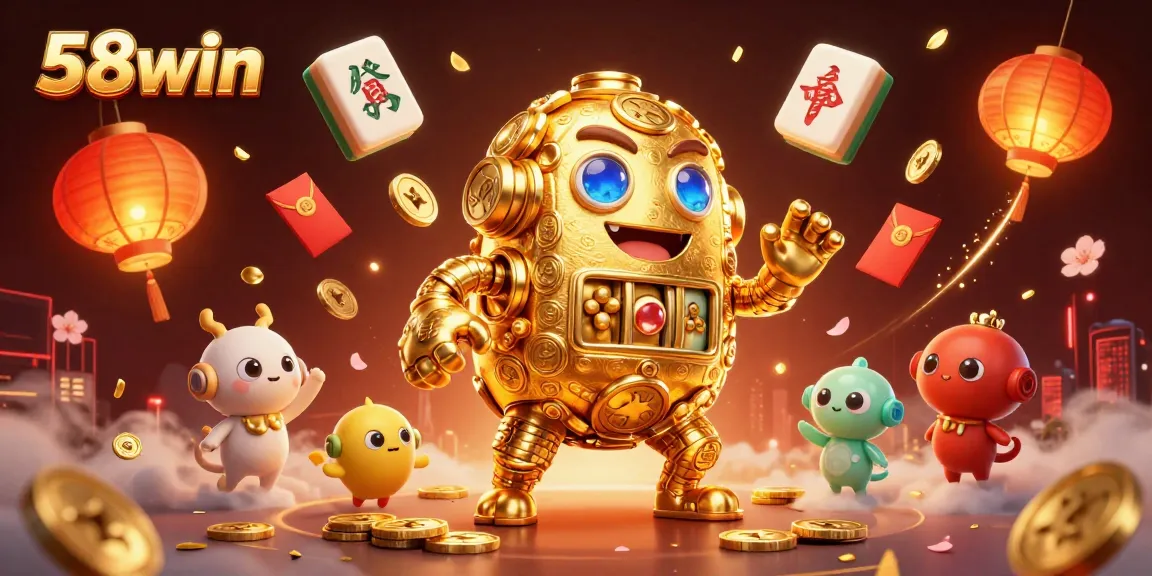 Experience thrilling wins with 58win's golden golem and exciting casino elements.