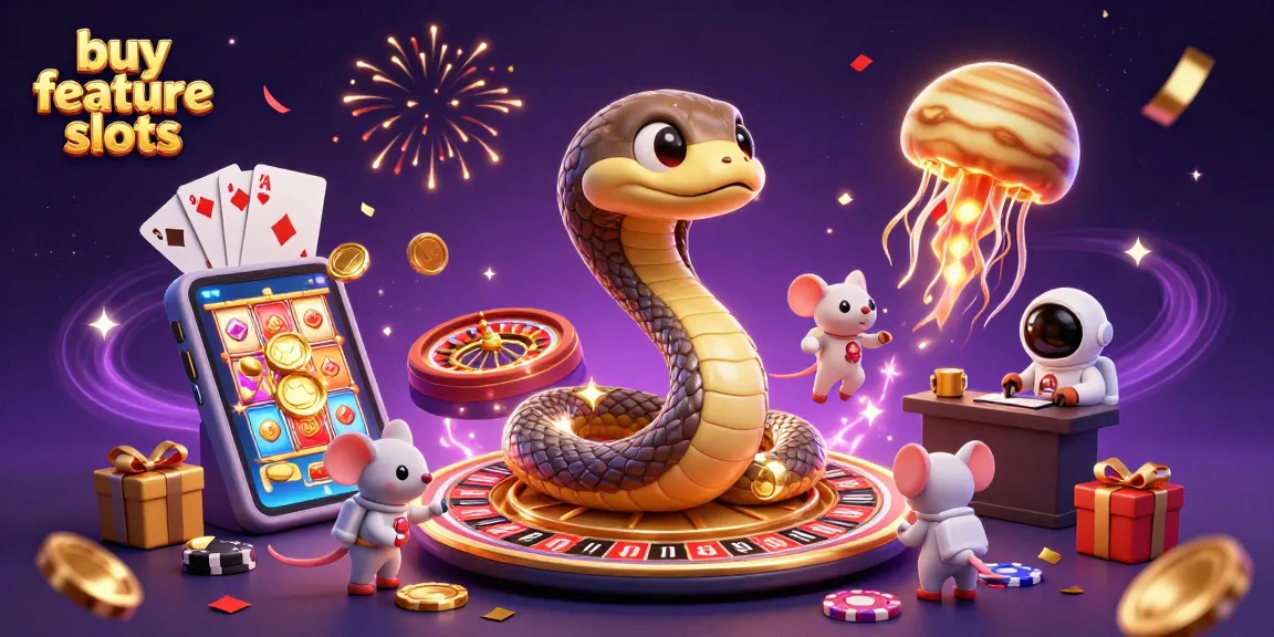 Experience buy feature slots with tiny astronaut mice betting around a cosmic roulette wheel.