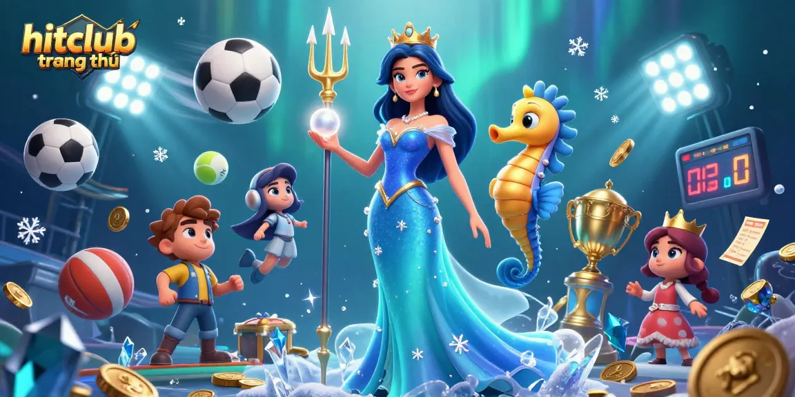 Experience gaming thrills at hitclub trang chủ with vibrant underwater elements and characters.