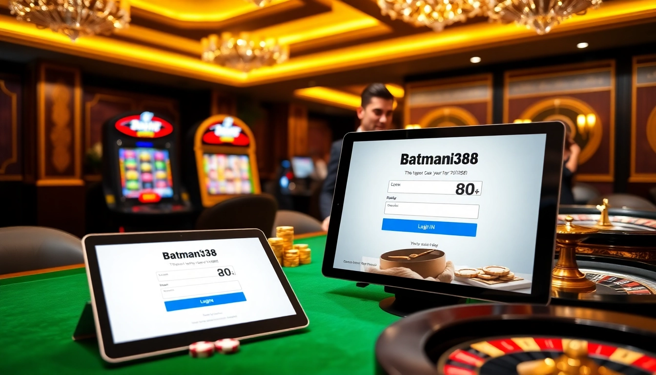 Engage with the batman138 login platform for an exciting online gambling experience featuring vibrant slot machines and poker games.