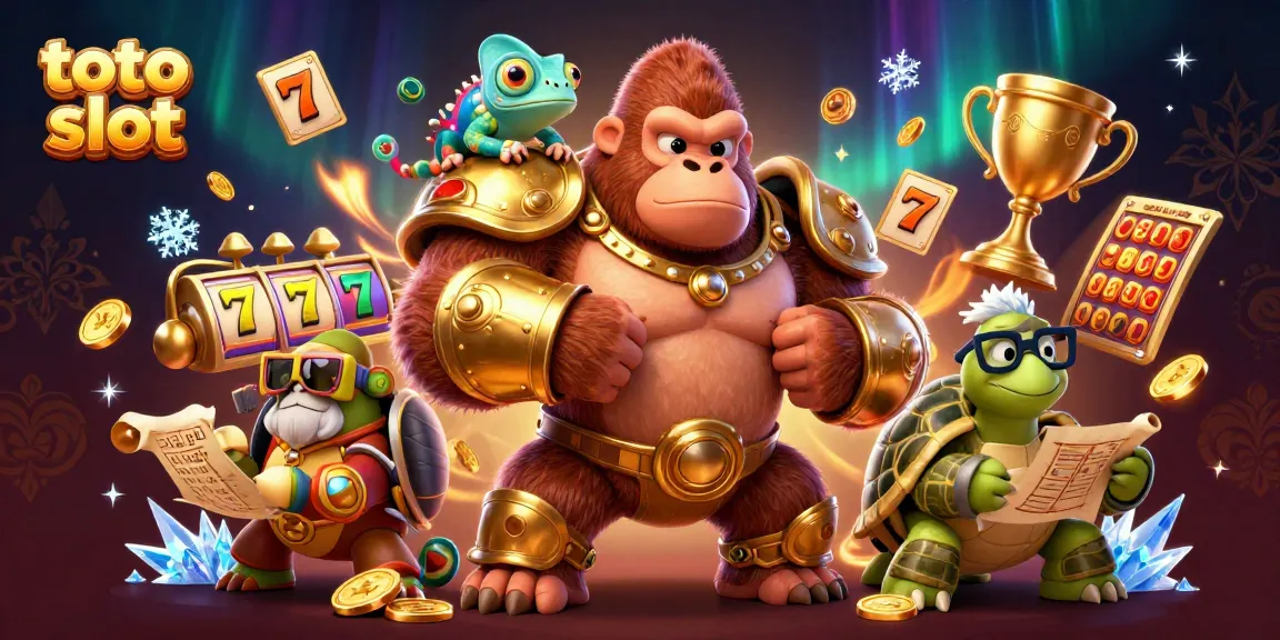 Engage with the thrilling toto slot experience through this vibrant illustration of casino action.