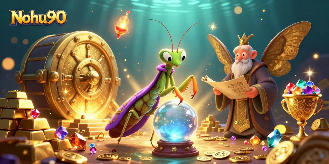 Nohu90 offers players a mystical gambling experience with vibrant character illustrations and dazzling treasures.