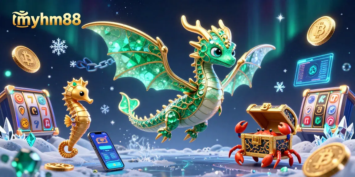 Experience thrilling online gaming with myhm88’s vibrant 3D illustration showcasing luxurious casino themes.