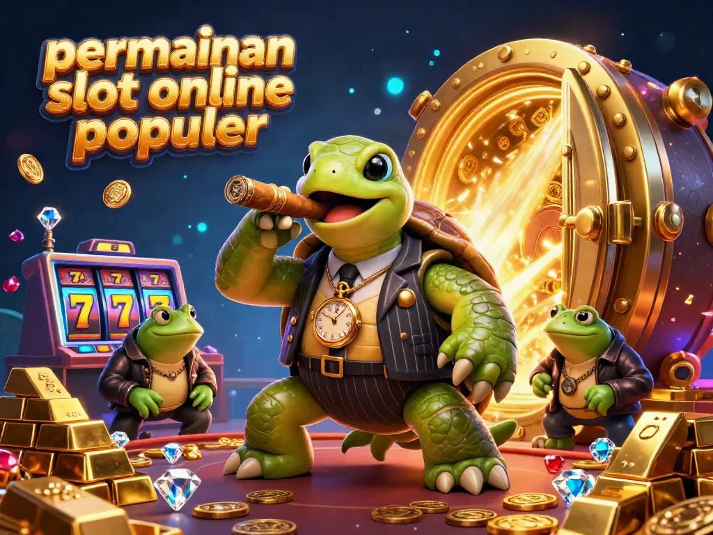 Jelajahi permainan slot online populer dengan grafis kasino yang memikat dengan karakter unik dalam suasana yang gemerlap.