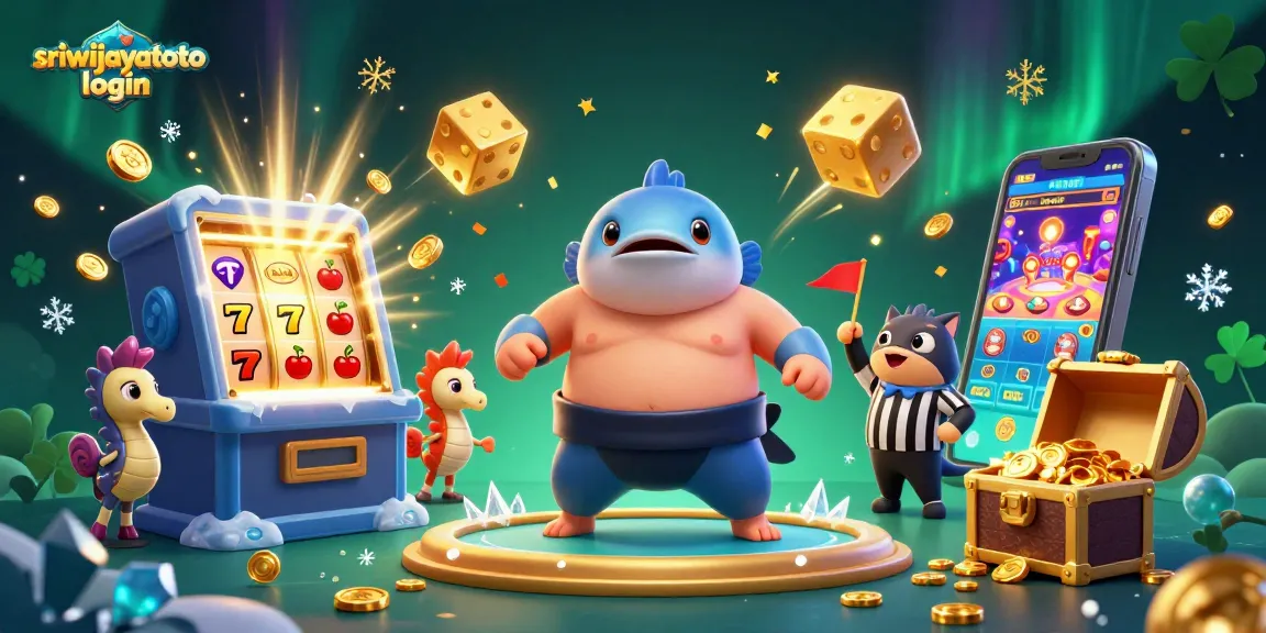 Engage with sriwijayatoto login through lively 3D casino scene featuring exciting gaming elements