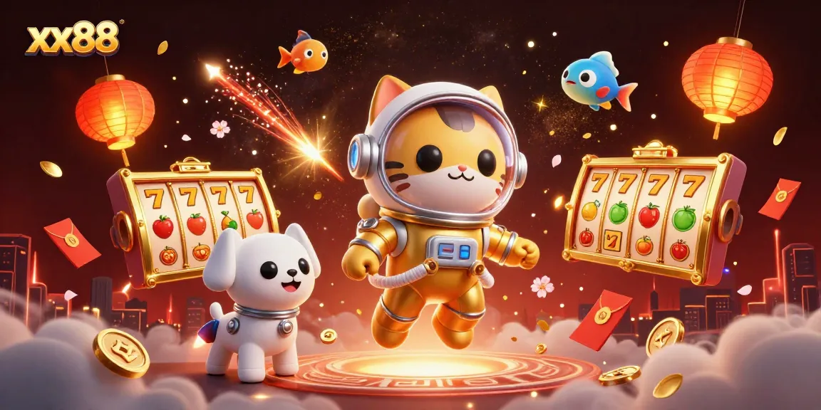 Engage with thrilling slot experiences at xx88 featuring playful characters and rich casino elements.