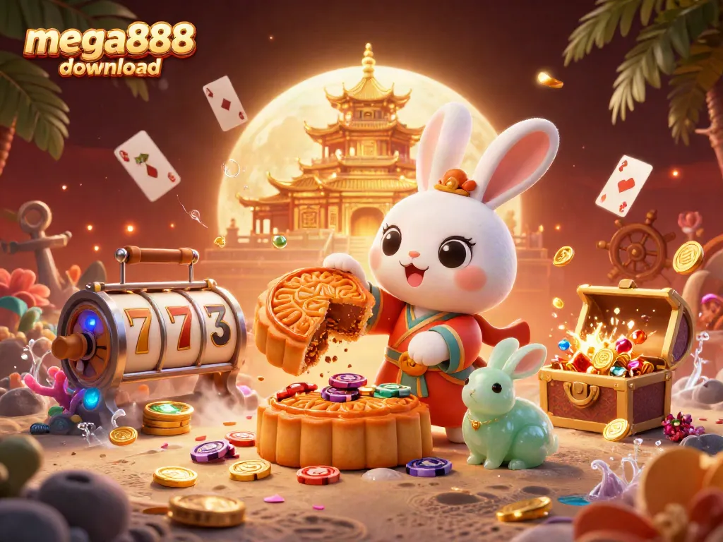 Engage with exciting gameplay in the mega888 download illustration featuring vibrant characters and casino elements.
