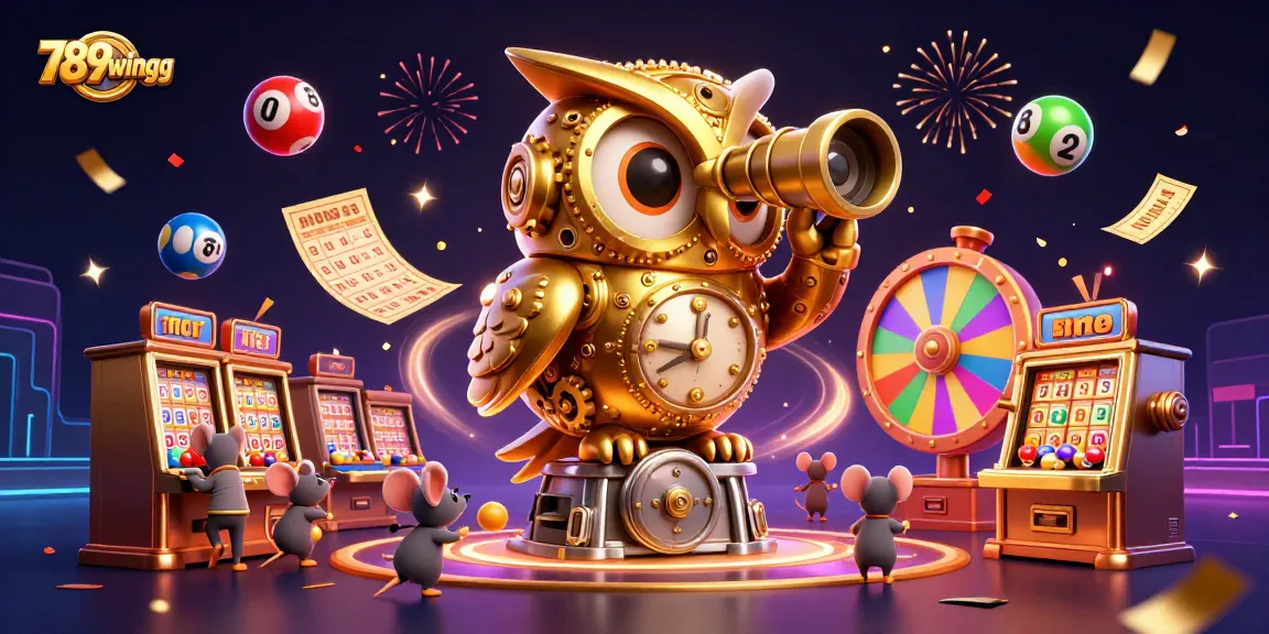 Experience the vibrant gaming action at 789wingg with colorful lottery balls and entertaining characters.