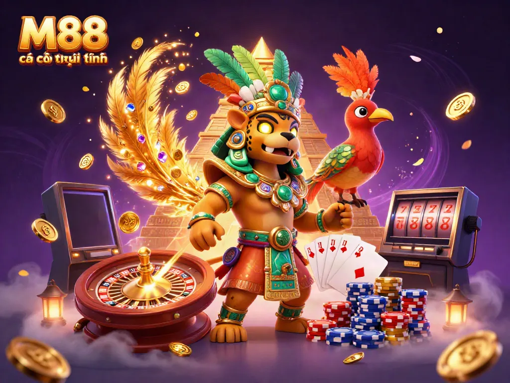 Cám ơn M88 cá cược trực tuyến với trải nghiệm casino sống động và đầy màu sắc, thể hiện sự hào hứng của trò chơi.