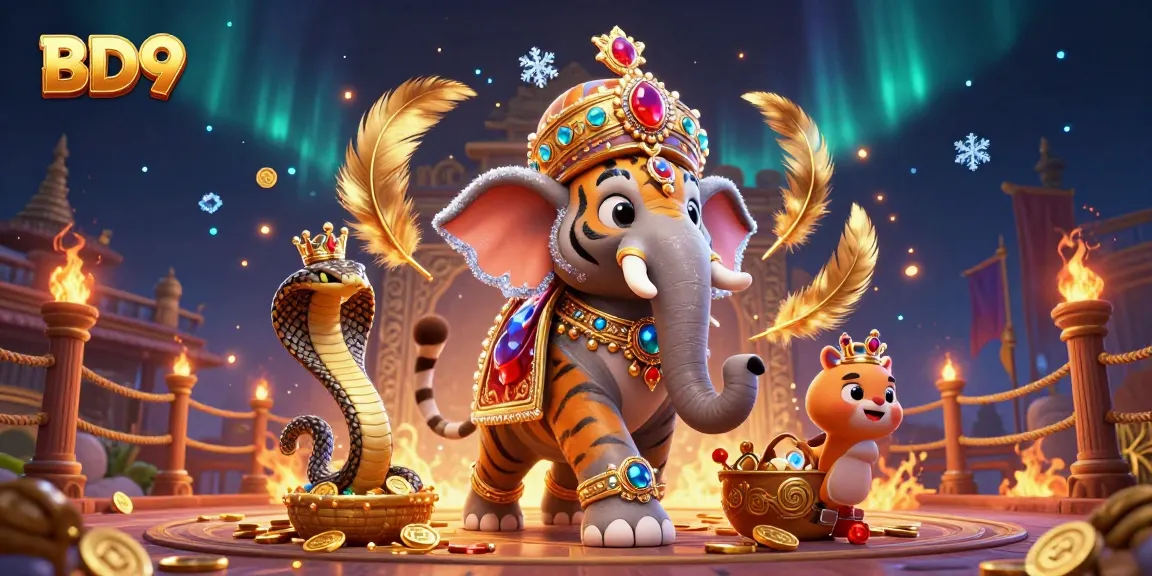 BD9 immerses players in a vibrant 3D casino scene with elaborate characters and stunning visual effects.