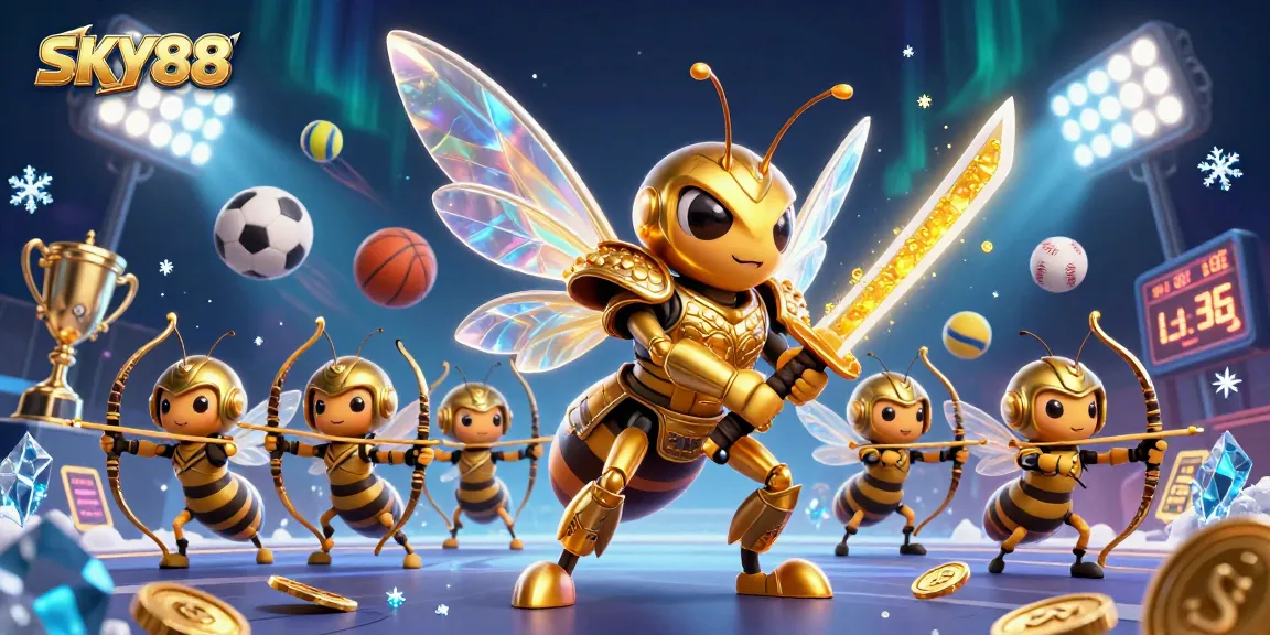 Engage with SKY88's thrilling sports betting arena featuring dynamic characters and virtual rewards.