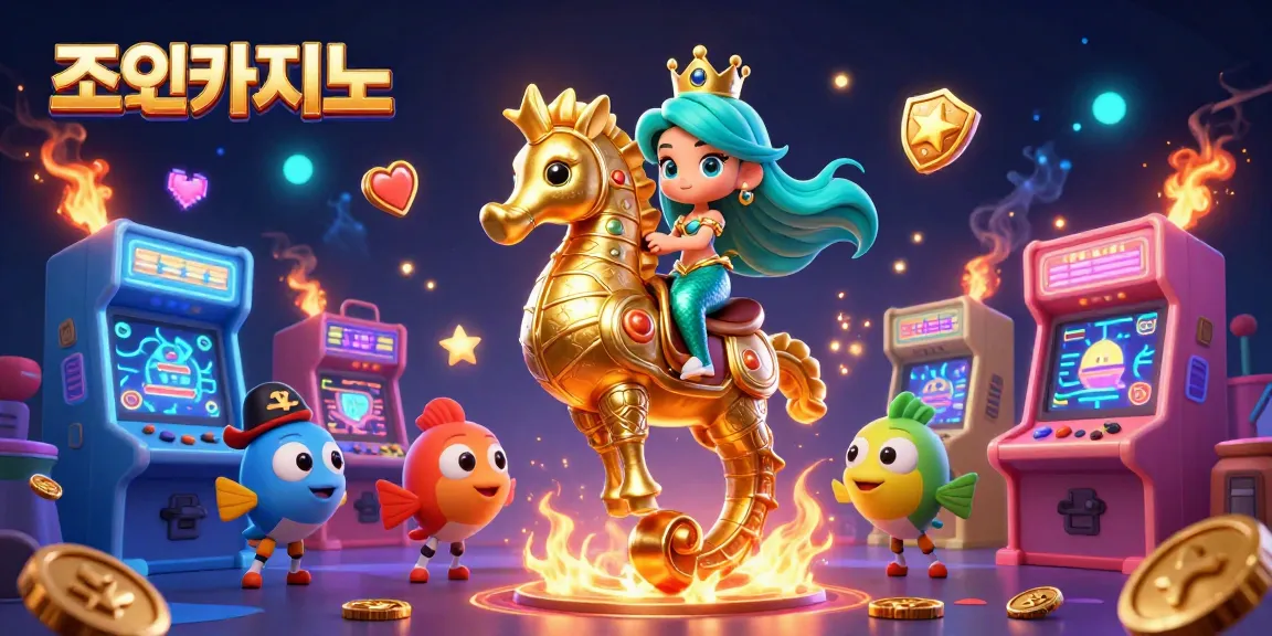 Experience thrilling gameplay at 조이카지노 with immersive 3D casino-themed art showcasing vibrant gaming elements.