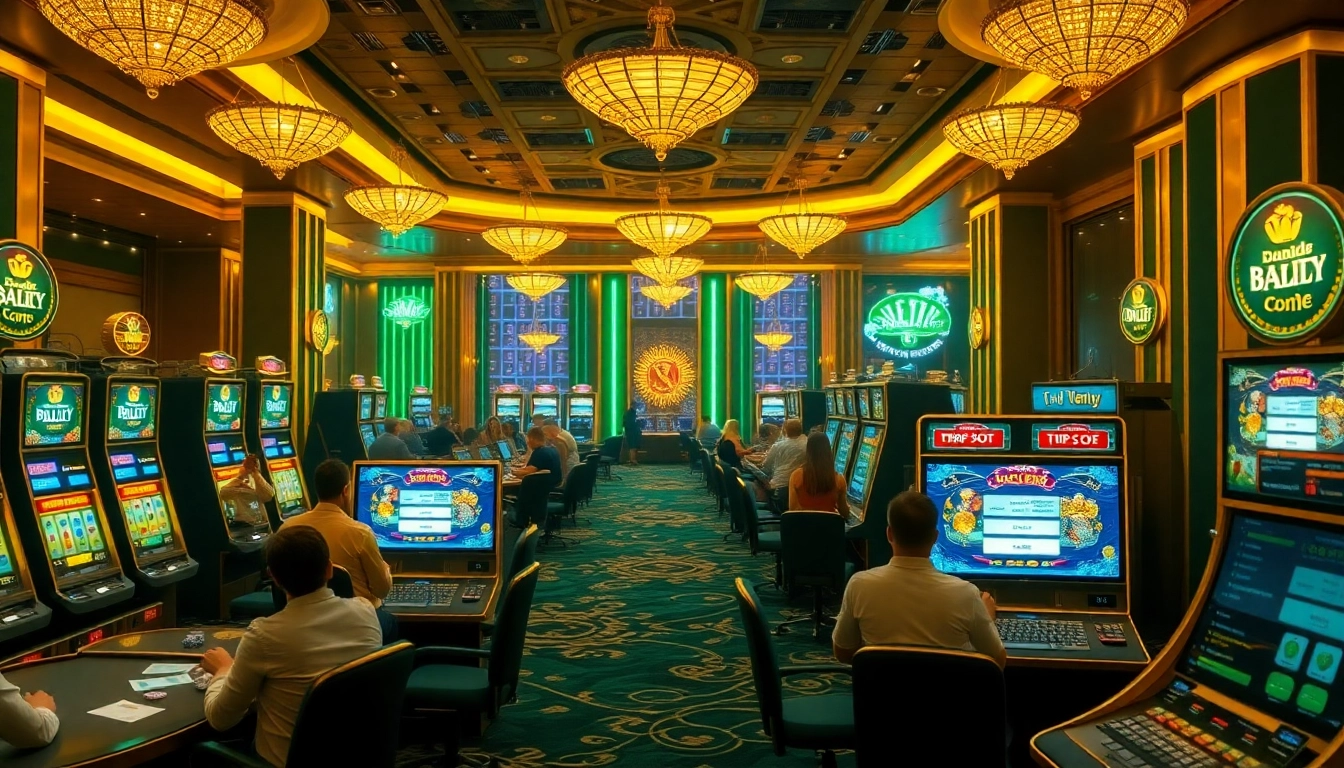 Experience thrilling ktpjitu login moments at a luxurious slot machine casino.