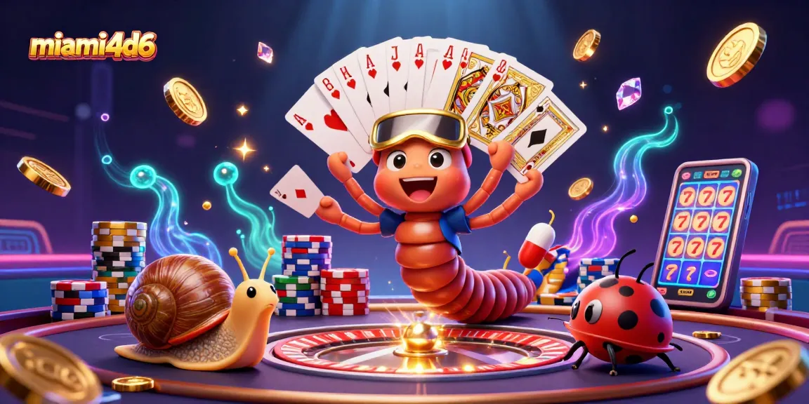 Experience thrilling action at miami4d6 with a vibrant casino scene featuring colorful characters and dynamic game elements.