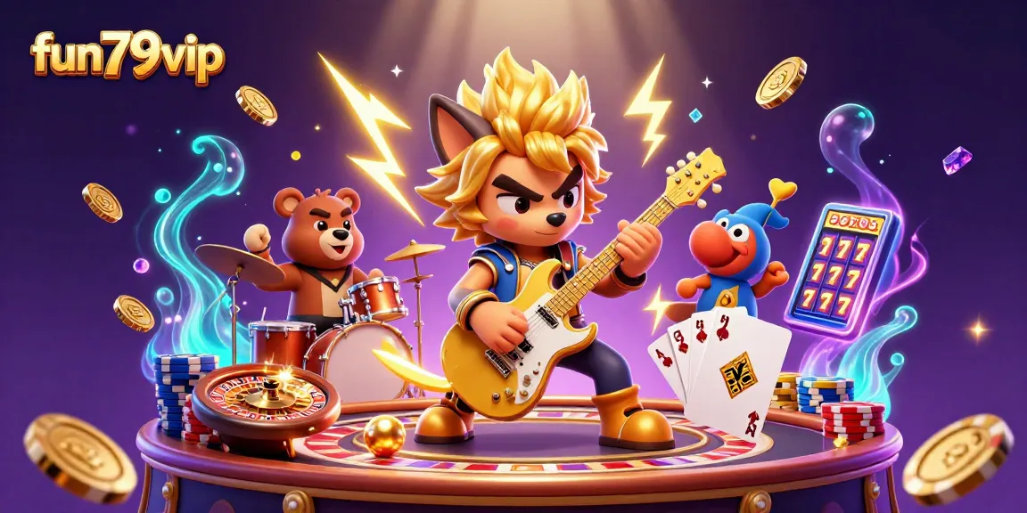 Experience fun79vip's vibrant casino scene with thrilling games and characters!