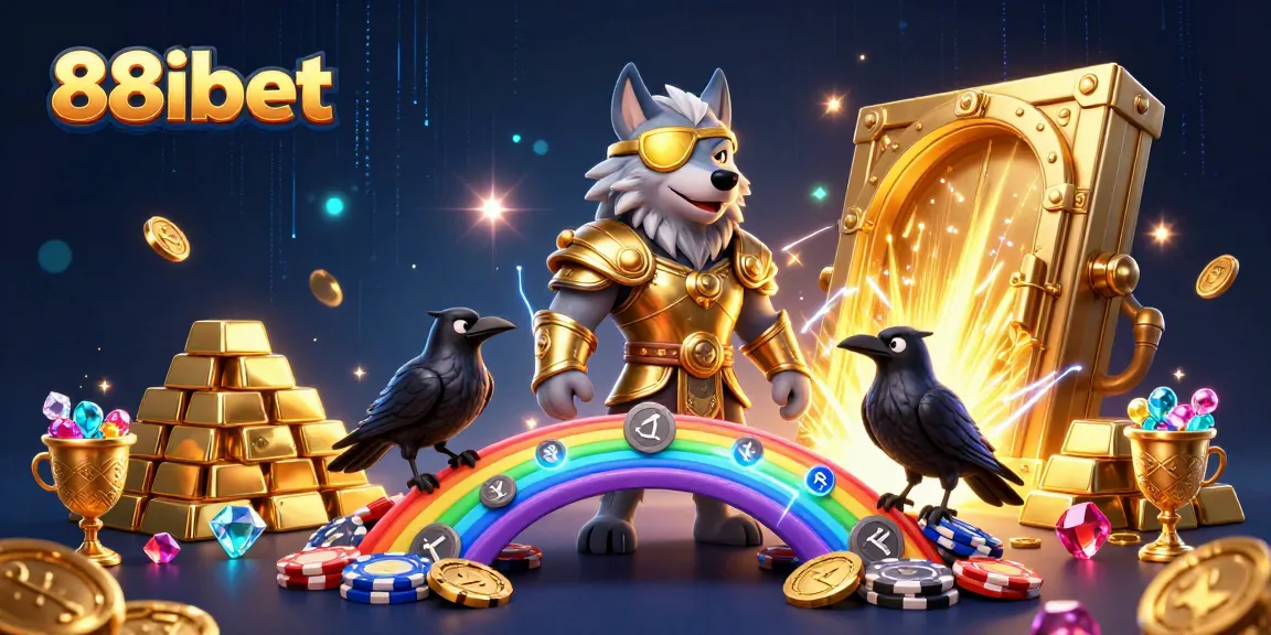 Experience the thrilling world of 88ibet with Norse mythology elements, casino treasures, and vibrant energy.