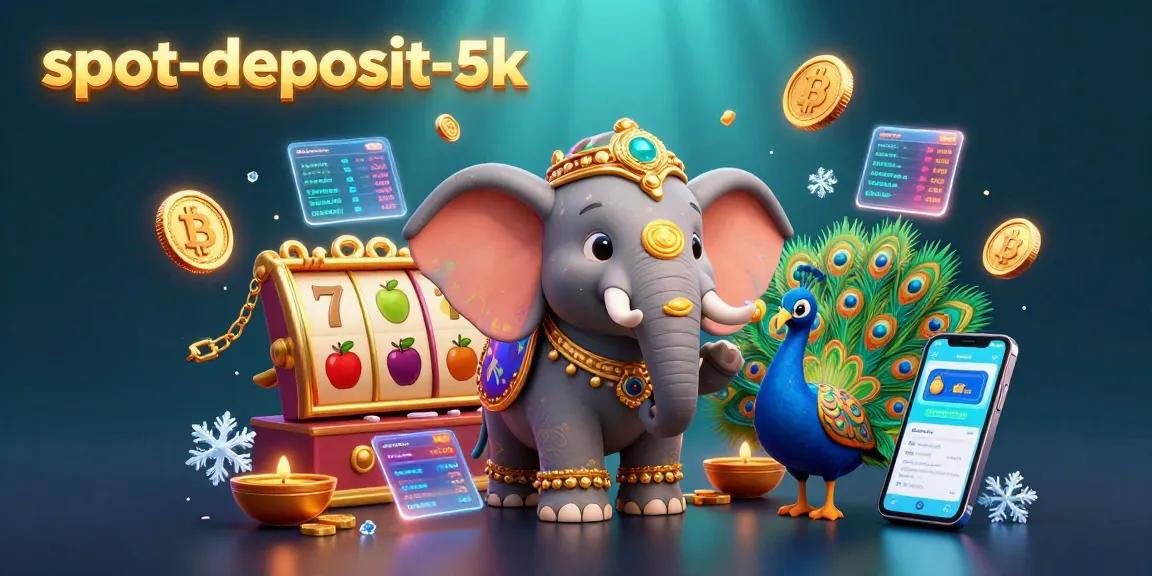 Engage with slot-deposit-5k for vibrant slot gameplay featuring lucky symbols and neon-themed coins.