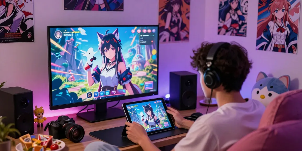 Engaging in hentai ai chat with animated characters in a vibrant digital setting.
