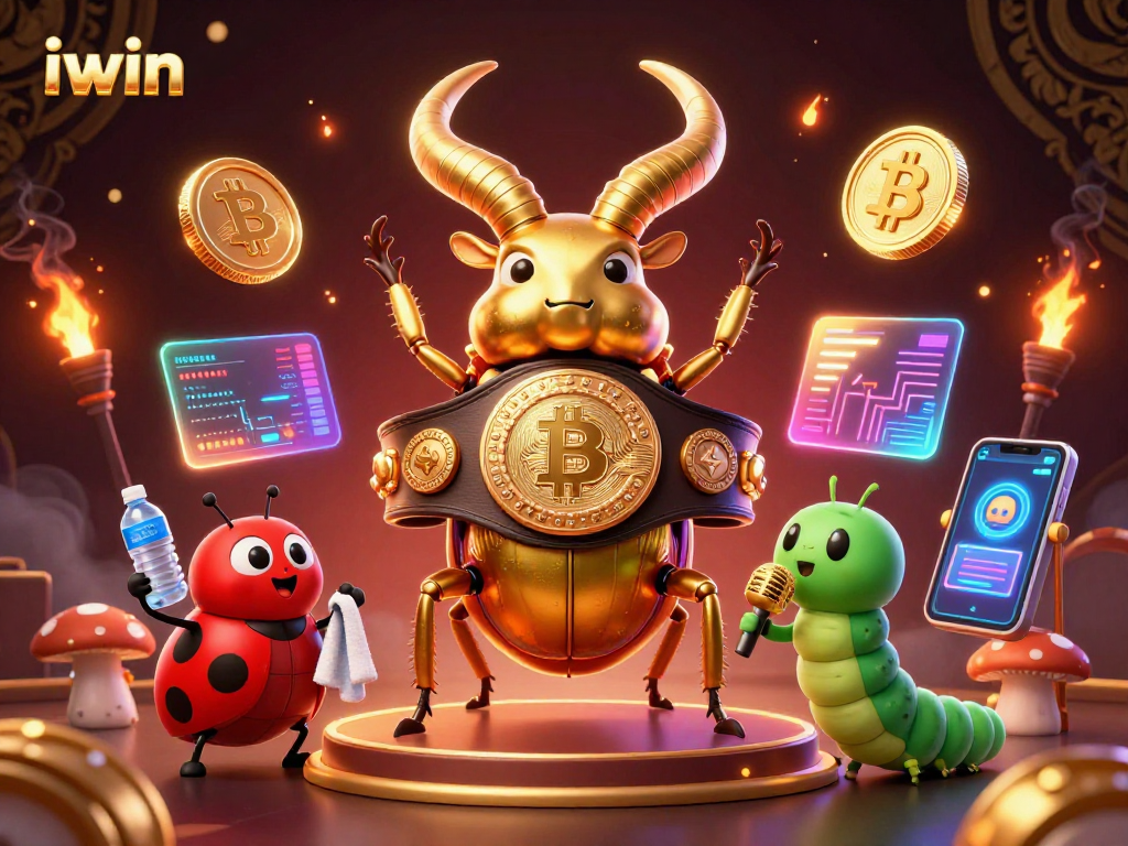 Engage with iwin's thrilling casino game experience featuring colorful 3D designs and energetic characters.