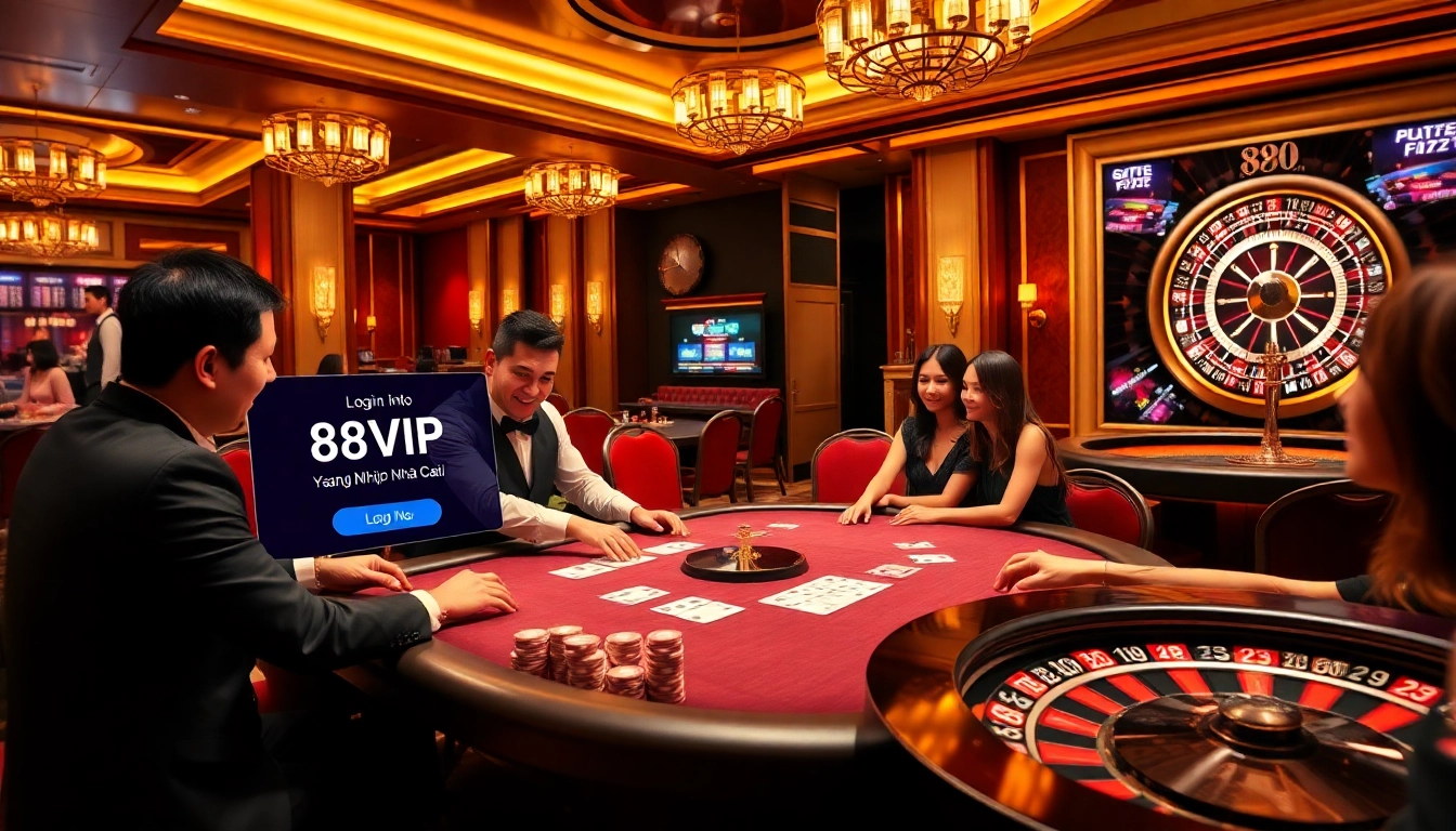 Engaging players at a luxurious casino table while logging in to Đăng Nhập Nhà Cái 68VIP.