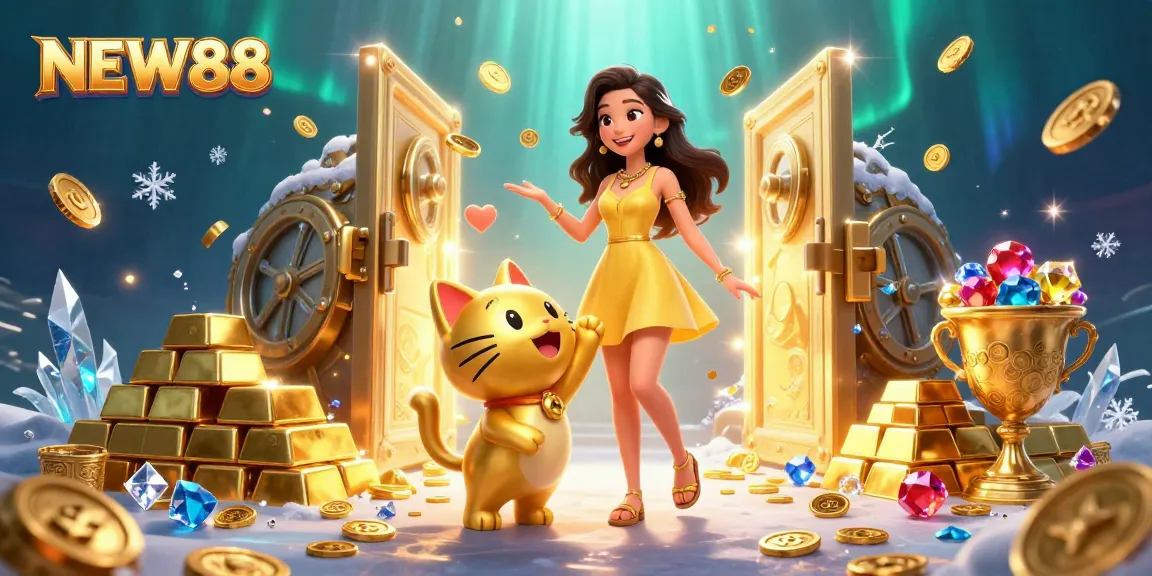Engage with exciting casino games at NEW88, featuring vibrant 3D visuals and a cheerful atmosphere.