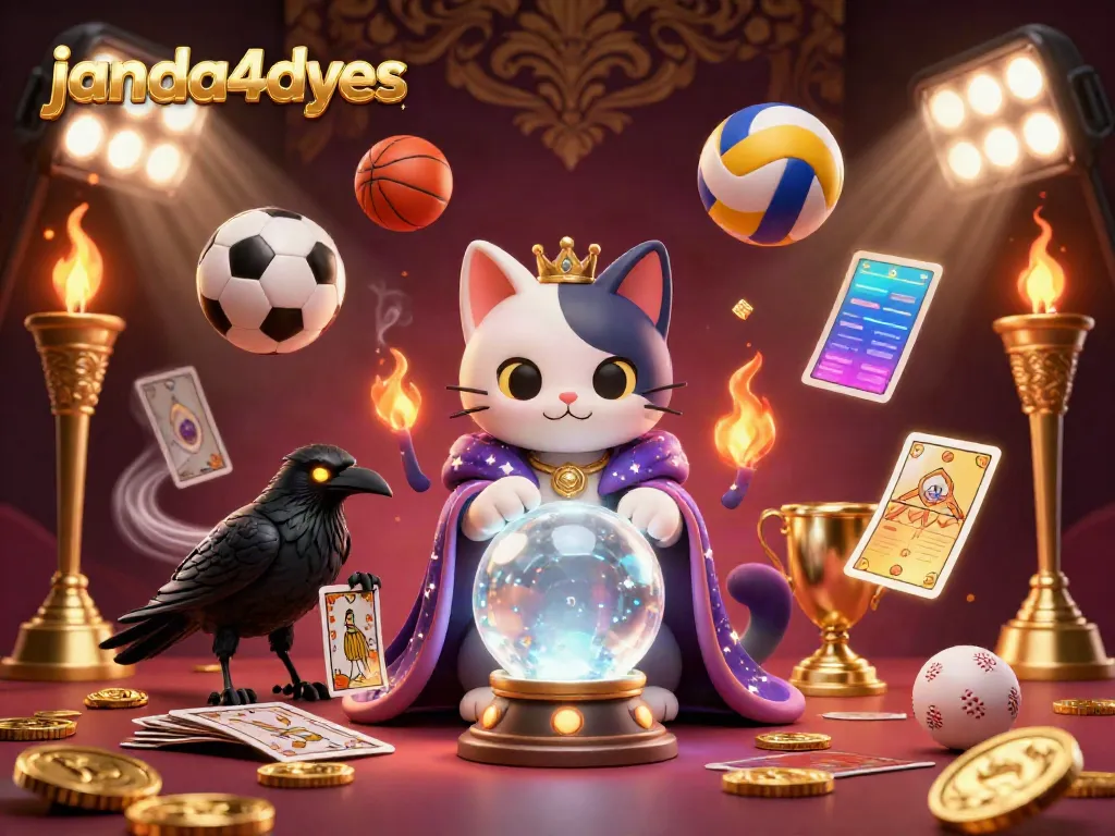 janda4dyes hadirkan suasana menarik untuk menang dalam taruhan olahraga dengan kucing peramal dan elemen taruhan.