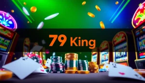 79King online gambling platform showcasing casino chips and excitement