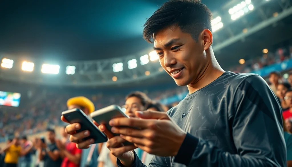 Ketika pemain SBOBET beraksi, suasana penuh semangat di stadion menggugah semangat.