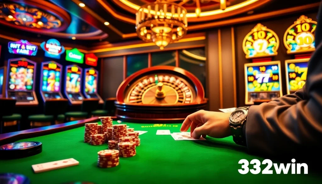 Experience thrilling action at 32win3 with vibrant casino games and immersive betting scenes.