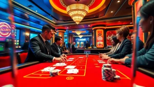 에볼루션 바카라의 실시간 게임 환경에서 딜러와 상호작용하는 모습