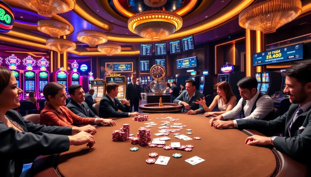 Experience the excitement of gambling at Vt88 nhà cái with vibrant poker games and thrilling casino visuals.