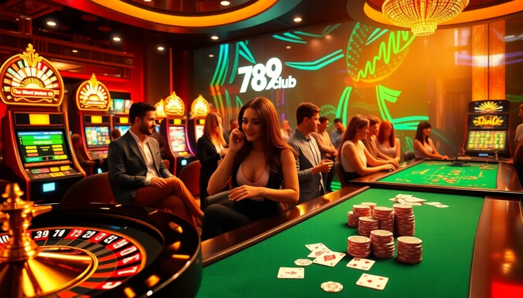 Experience the excitement at 789club with a vibrant online casino featuring roulette and slot machines.