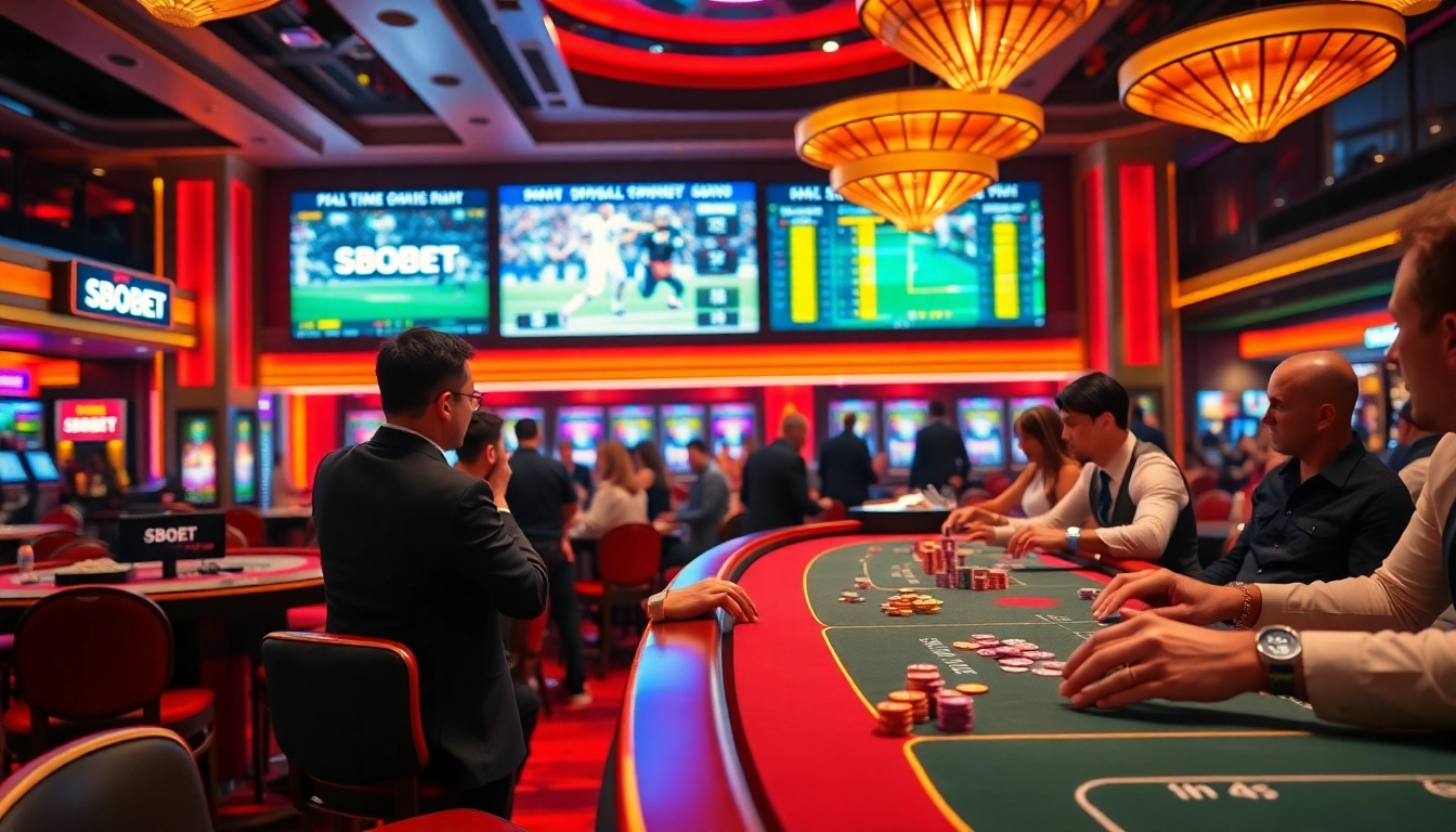 SBOBET enhances the thrill of sports betting in a luxurious casino atmosphere.