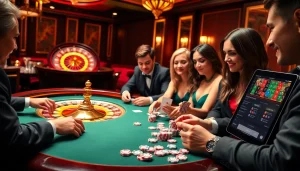 Experience excitement at https://rr88co.net/ with vibrant casino scenes of poker and roulette action.