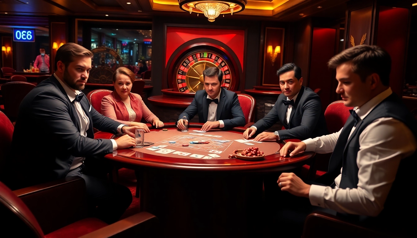 Engage in thrilling poker action at https://urr88.com/ with professional players in a luxurious casino setting.