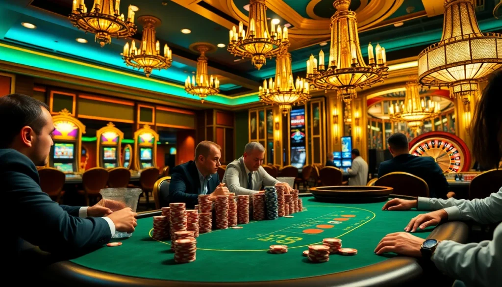 Experience the thrill of 32 Win at a luxurious casino, where poker faces meet high stakes.