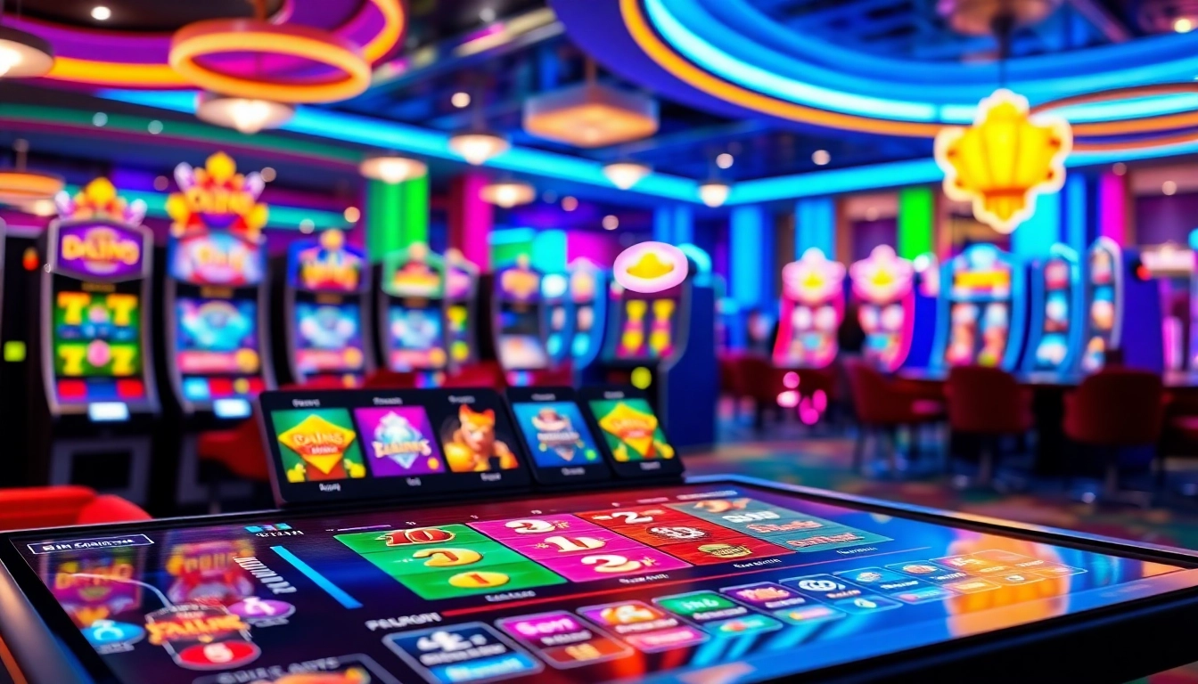 Engage with the thrill of free credit online casino singapore through a dynamic gaming setup showcasing exciting games.