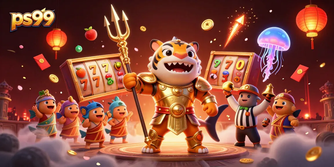 Engage in thrilling gaming with ps99's vibrant 3D underwater casino scene filled with excitement.