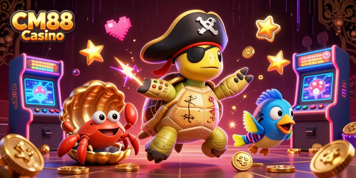Play exciting games at CM88 Casino with vibrant 3D characters and casino-themed elements.