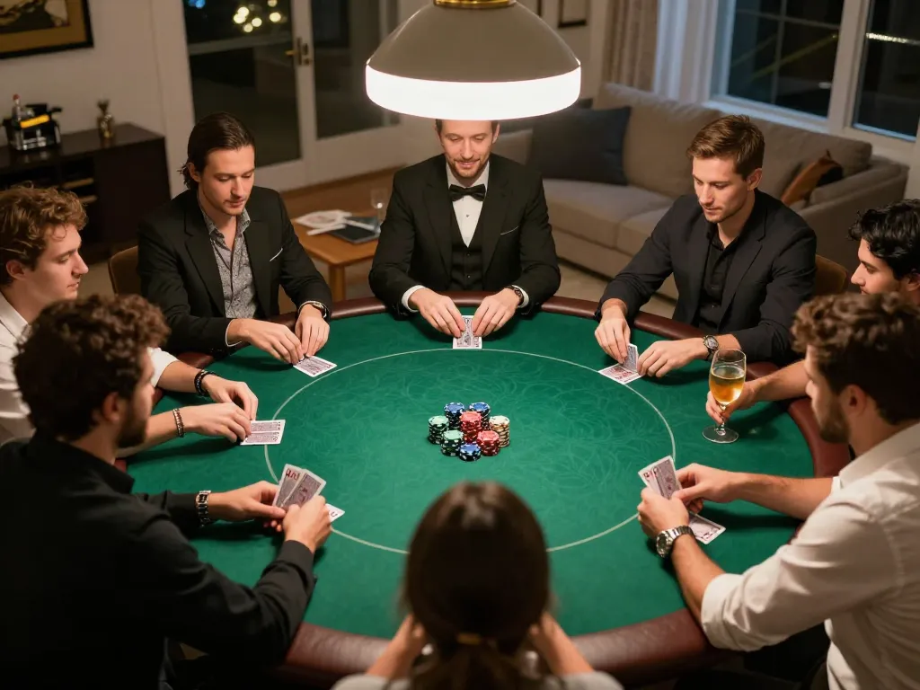 Engaged players enjoying poker at home while strategizing with u888 com's latest games.