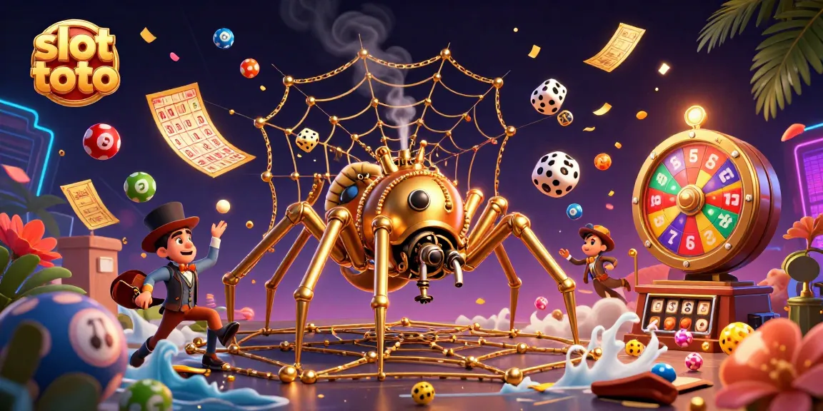 Spin slots and win with slot toto, featuring a vibrant steampunk scene full of game elements.